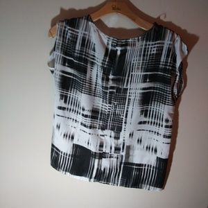 Ana Black and white blouse